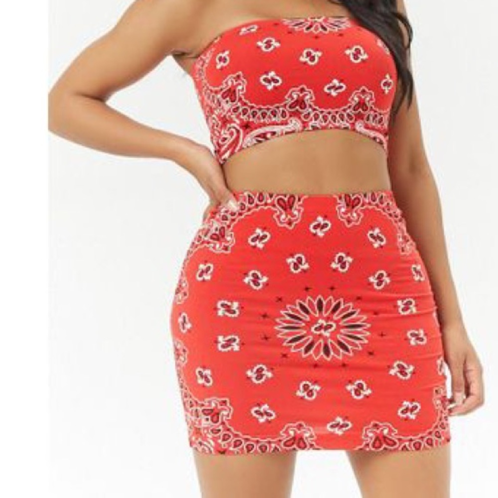 ☀️COTTON PAISLEY BANDANA SKIRT☀️